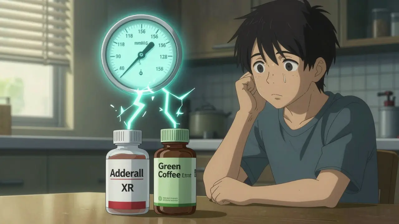 Green Coffee Extract and Stimulant Medications: What You Need to Know About Blood Pressure Risks